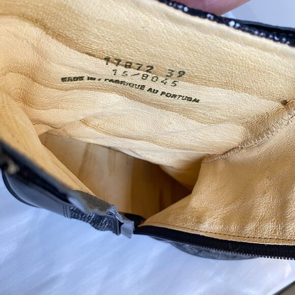 Eject Portugal Steampunk Metallic Buckle Ankle Boots 8.5 - Picture 9 of 15